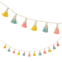 Meri Meri Pastel Coloured Dipped Tassel Garland